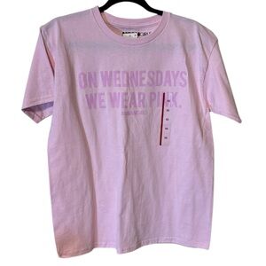 Mean Girls On Wednesdays We Wear Pink Size XS Tshirt NWT